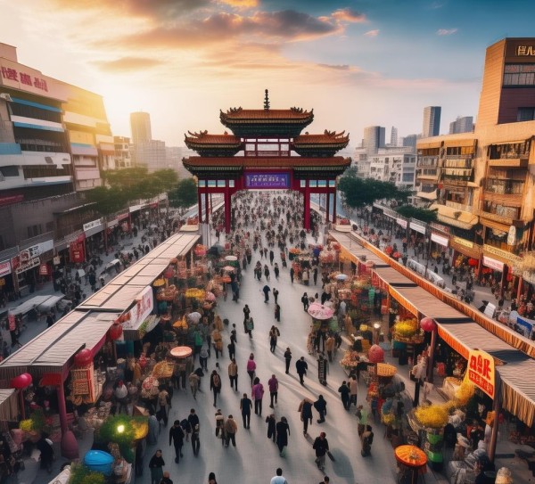 郑州西部商贸中心，连接中原与全国的商贸中心